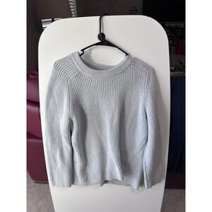 Light Blue Express Knit Sweater Woman’s Size Extra Small Size Oversized